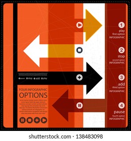 Four Infographics options banner