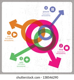 Four Infographics options banner