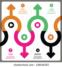 Four Infographics options banner