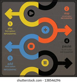 Four Infographics options banner
