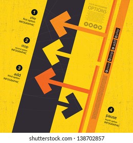 Four Infographics options banner