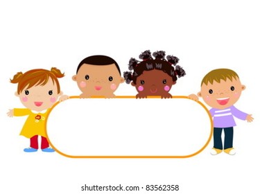  four kids and banner