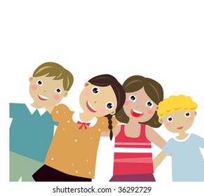four kids ,good friend