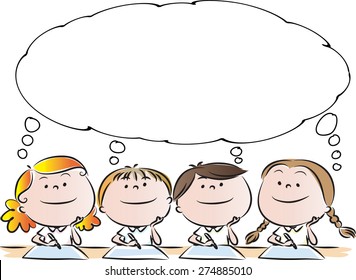 Kid Thinking Cartoon Images, Stock Photos & Vectors | Shutterstock