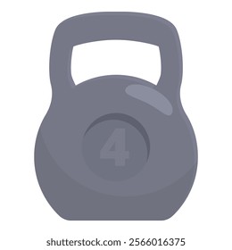 Four kilograms kettlebell for functional training and working out to stay fit