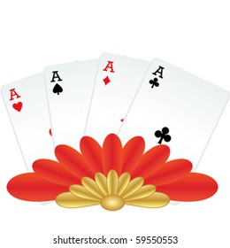 Four of a kind winning poker hand