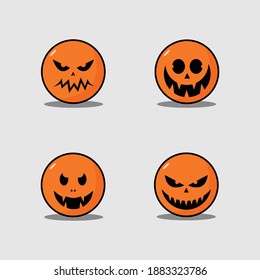 Four kinds of halloween vector expressions