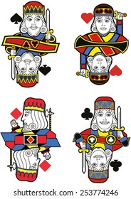 Cuatro Reyes sin cartas. Diseño original