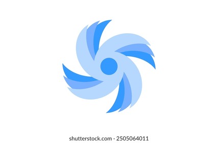 Vier Messer Kreis-Vektordesign