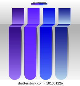 four labels banners.EPS10