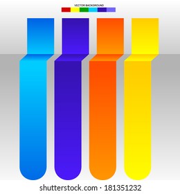 four labels banners.EPS10
