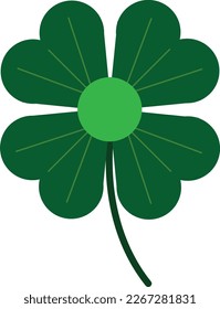 four leaf clever lucky vector art