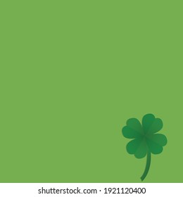 four leaf clover background on green background