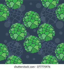 Four leaf clover background for St.Patrick's day. Vector seamless pattern