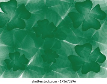 four leaf clover background, vector illustration