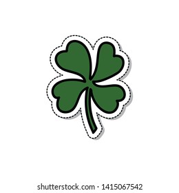 Fourleaf Clover Doodle Icon Stock Vector (Royalty Free) 768287836