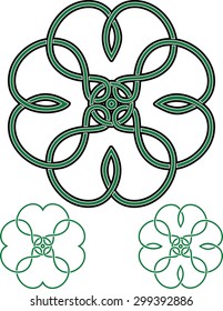 638 Celtic knot four leaf clover Images, Stock Photos & Vectors ...