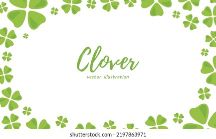 Four Leaf Clover Frame Background Material