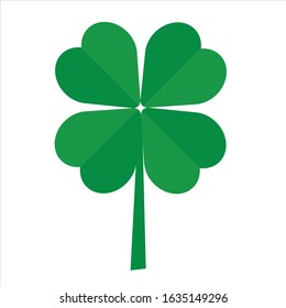 Four Leaf Clover with green color for your luck