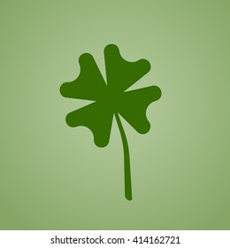 four leaf clover green symbol icon vector version