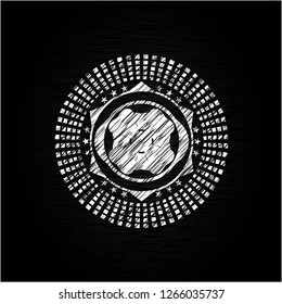 four leaf clover icon with chalkboard texture