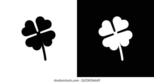 Four leaf clover icon concept, vector illustration