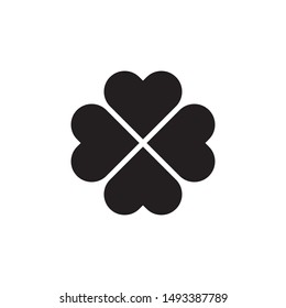 four leaf clover icon design vector