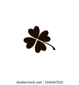 Four leaf clover icon. flat design