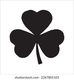 Four leaf clover icon. Green herb Isolated on white.
St Patrick day vector