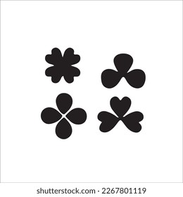 Four leaf clover icon. Green herb Isolated on white.
St Patrick day vector