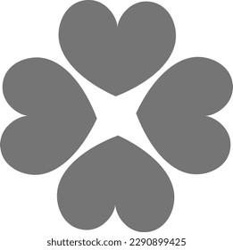 Four leaf clover icon illustration