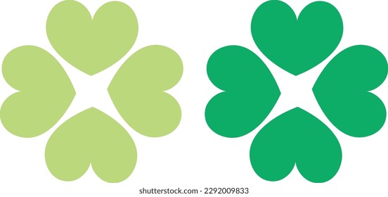 Four leaf clover icon illustration