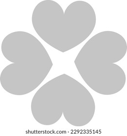 Four leaf clover icon illustration