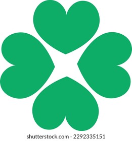Four leaf clover icon illustration