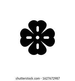 Four Leaf Clover Icon Lucky Logo Stock Vector (Royalty Free) 1627672987 ...