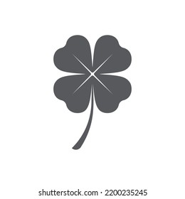 Four leaf clover icon. Clover Simple icon design. St patryks day clover. Vector illustration