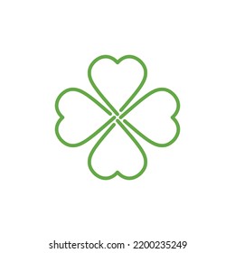 Four leaf clover icon. Clover Simple icon design. St patryks day clover. Vector illustration