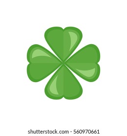 Four leaf clover icon.  St Patrick day vector