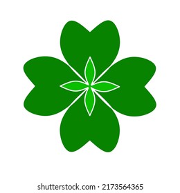 four leaf clover icon with trendy design.St Patricks day icon