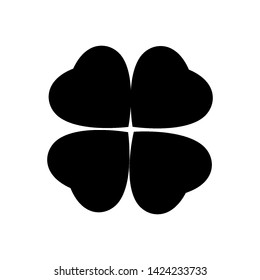 four leaf clover icon vector design template