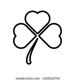four leaf clover icon vector design template