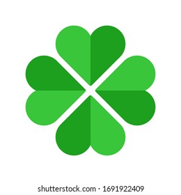 Four Leaf Clover Icon Vector Design Template