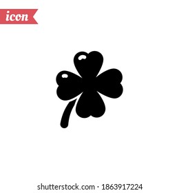 four leaf clover icon. Vector illustration EPS 10.