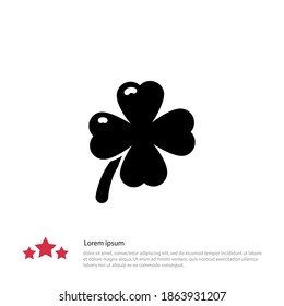 four leaf clover icon. Vector illustration EPS 10.