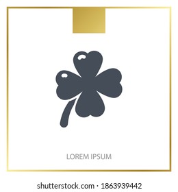 four leaf clover icon. Vector illustration EPS 10.