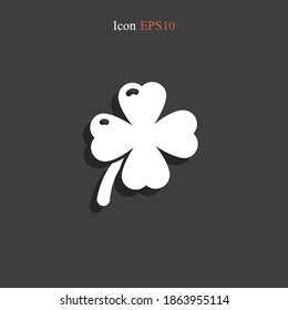 four leaf clover icon. Vector illustration EPS 10.