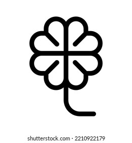 Four Leaf Clover Icon Vector Symbol Design Illustration