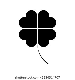 Four leaf clover icon. Vector illustration. EPS 10.