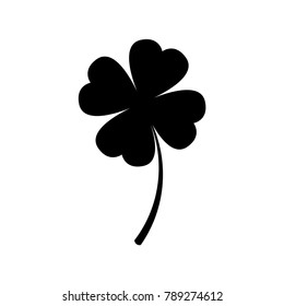 Four leaf clover icon vector isolated on white background