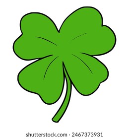four leaf clover illustration isolated vector